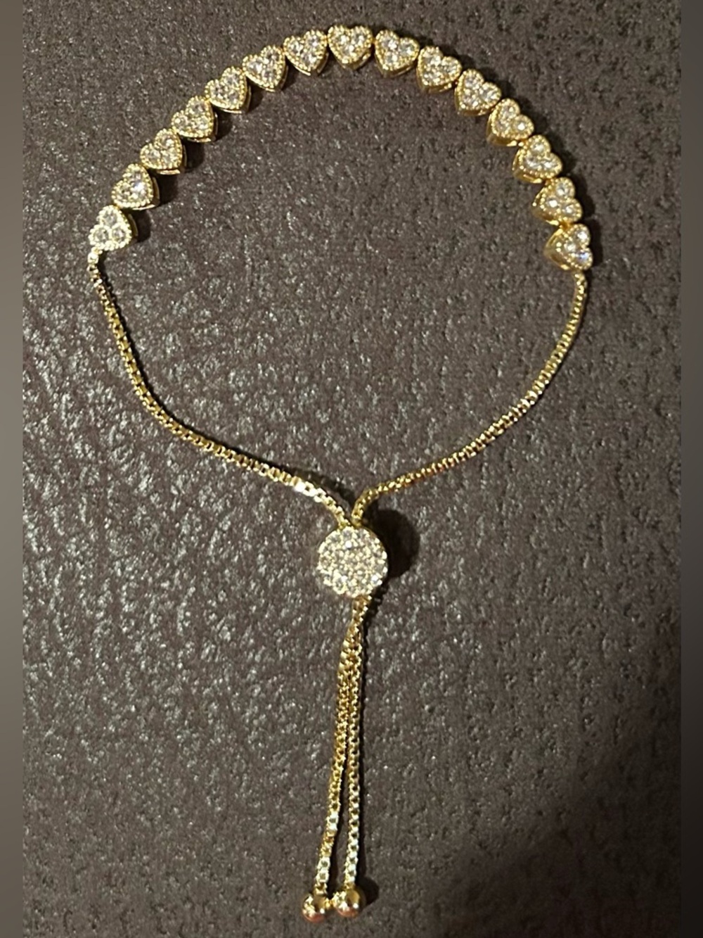 Brilliance Crystal Heart Adjustable Bracelet